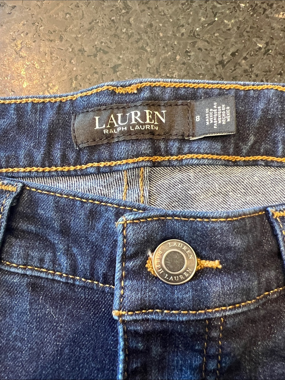 Ralph Lauren Dark Indigo Straight Leg Jeans - Picture 2 of 5